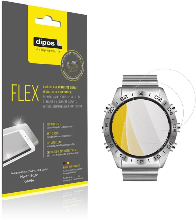 dipos – 2x Beschermfolie geschikt voor North Edge GAVIA | 3D Full Cover Screenprotector | 100% Passend