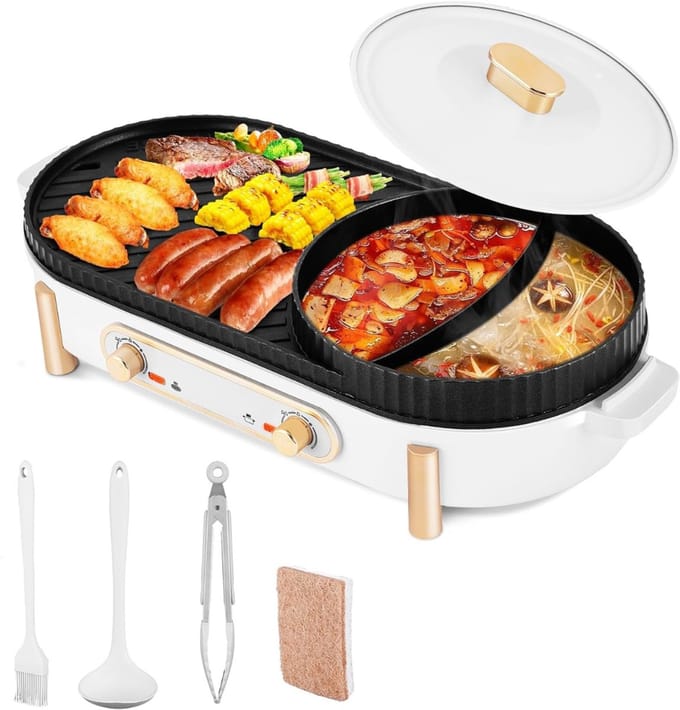 RUX® Hotpot Electrisch - Hotpot - Wit - 50cm x 20cm x 15cm