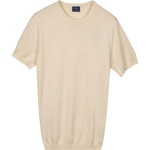 Baileys Trui Short Sleeve Crew Neck Single Knit Marshmallow / male