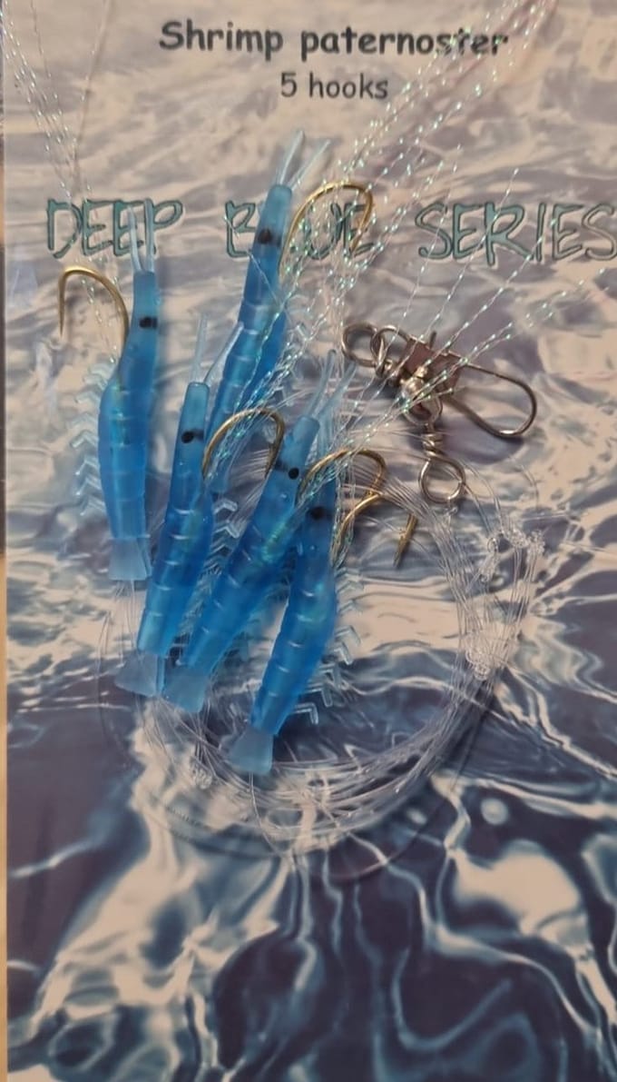 Albatros Deep Blue Shrimp Paternoster - 150 cm - Haakmaat 2