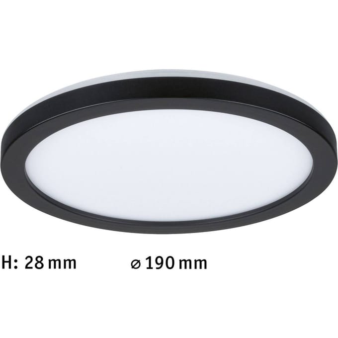 LED-paneel Atria Shine Backlight rond 190 mm 11,2W 850lm 4000K Zwart