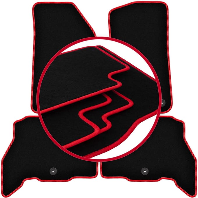 CARLUX-RED automatten voor: Jeep Wrangler JL 4XE 5-deurs (2021-2023)