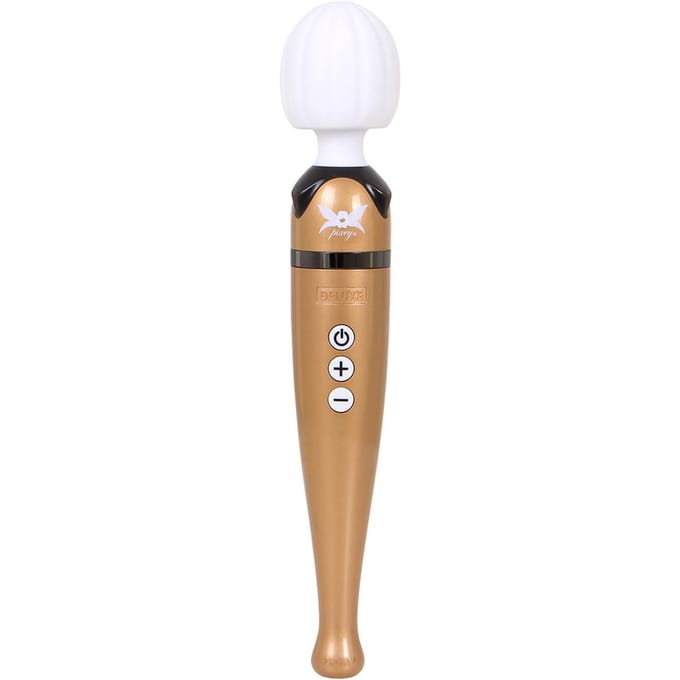 Pixey - DeLuxe Gold Edition Oplaadbare Wand Vibrator – Krachtige Massager