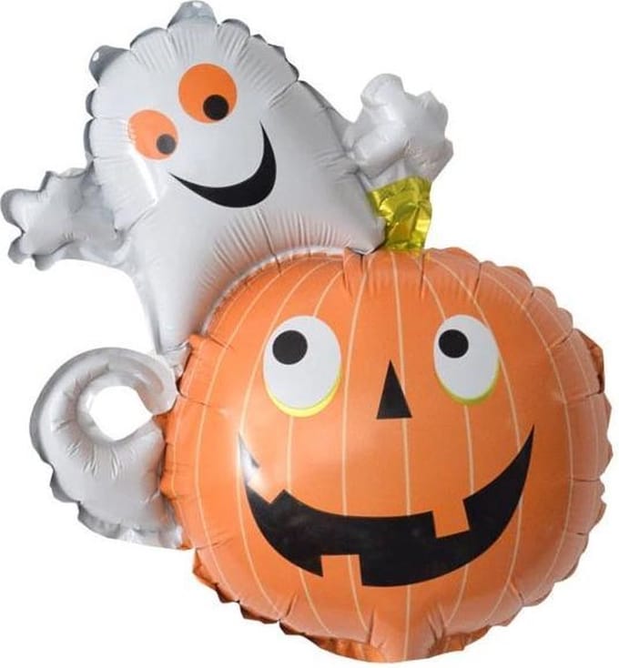 Folieballon Pompoen & Spook 43 x 35 cm