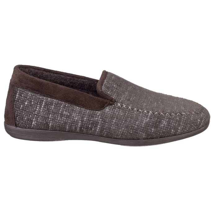 Cotswold Heren Stanley Moc Teen Volledige Slipper (Bruin)