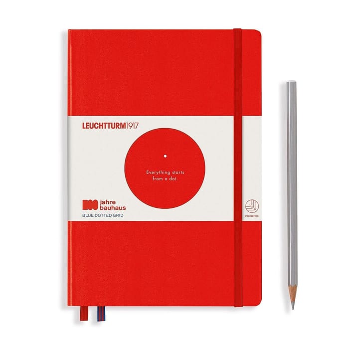 Leuchtturm1917 A5 Medium Special Edition 100 Jaar Bauhaus dotted Red