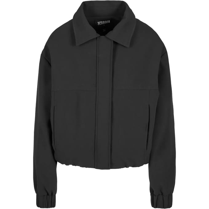 Urban Classics - Short Blouson Sweater/trui met rits - L - Zwart