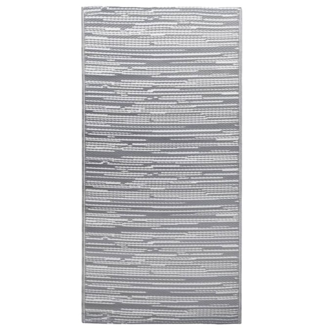 vidaXL - Buitenkleed - ARAKIL - 190x290 - cm - PP - grijs