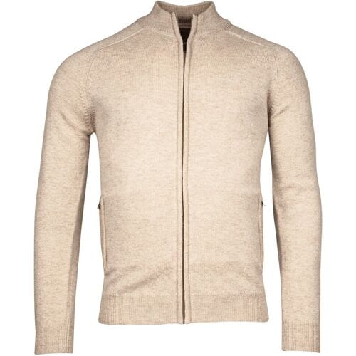 Baileys Vest Cardigan Zip Single Knit Off White / male