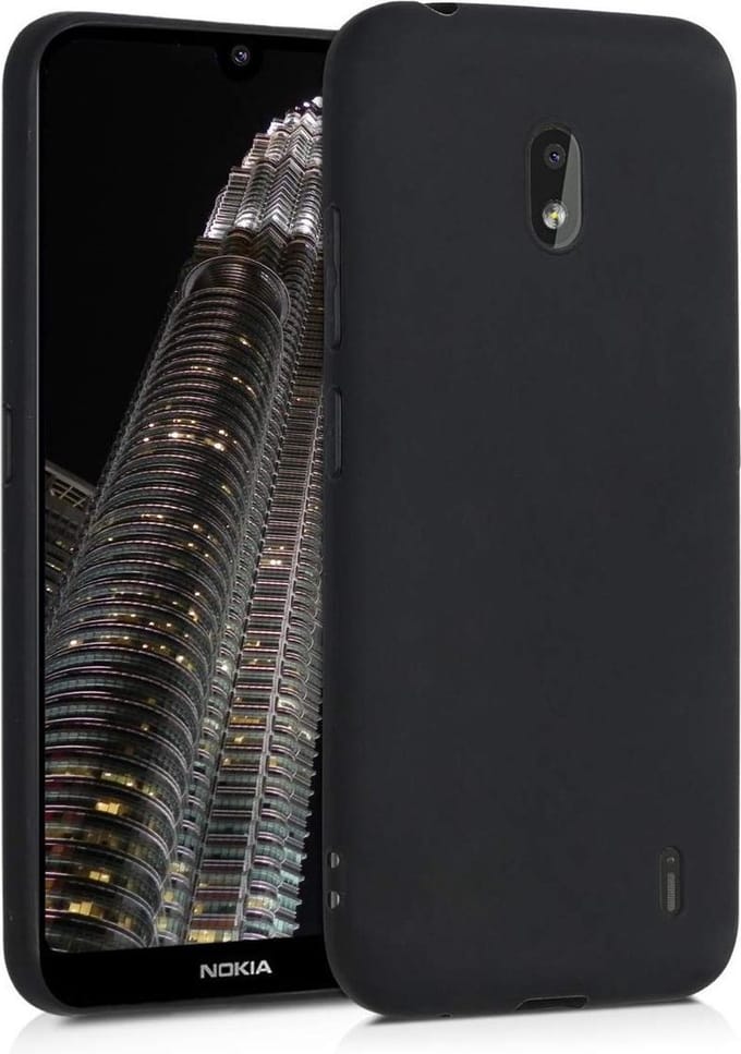 Hoesje Geschikt voor: Nokia 2.2 - Silicone - Zwart