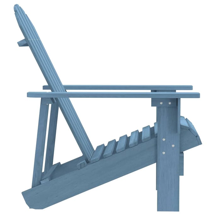 vidaXL - Tuinstoel - Adirondack - massief - vurenhout - blauw