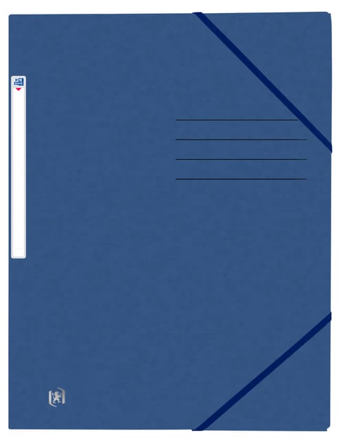 Oxford Top File+ elastomap - voor A4 - donkerblauw
