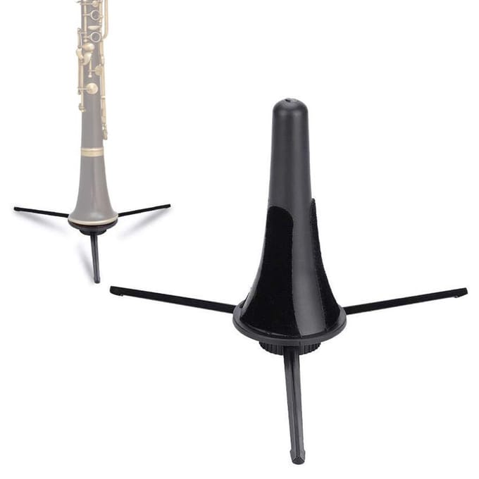 Support de hautbois de clarinette pliable support de trépied de Saxophone droit pour Instrument à vent noir noir