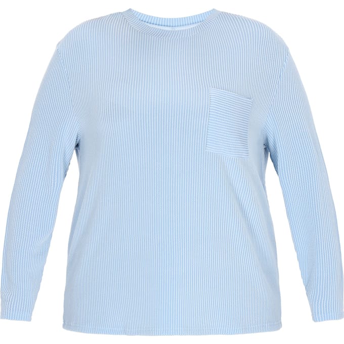 usha Grote maat blouse vrouwen lichtblauw