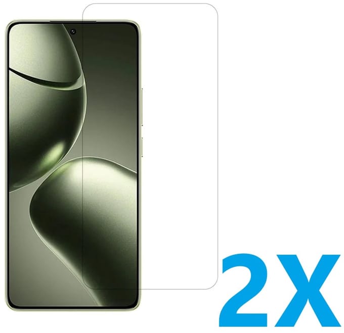 Screenprotector Glas - Tempered Glass Screen Protector Geschikt voor: Xiaomi 14T / 14T Pro - 2x