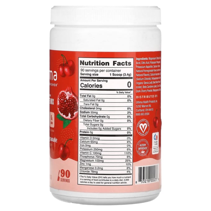 Ultima Replenisher, Mélange d'Électrolytes, Cerise Grenade, 11 oz (306 g)
