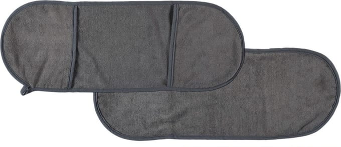 Hondenhanddoek microvezel - antraciet grijs - 65 x 24 cm.