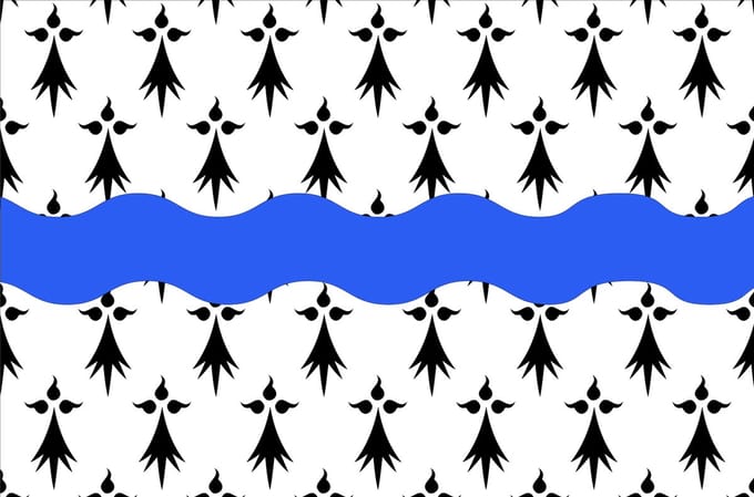 Vlag Loire-Atlantique 100x150cm