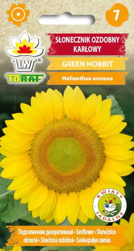 Sierlijke Zonnebloem Groene Hobbit 1G Bloemzaden voor Bloempotten, Balkon en Korting