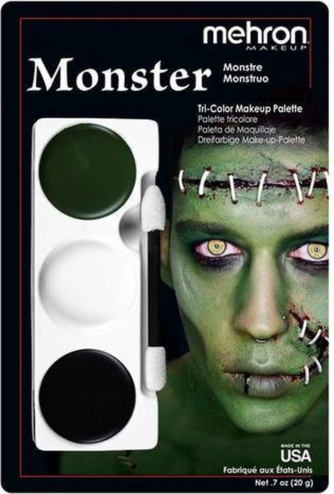 Mehron - Tri-color Schmink Palet - Monster