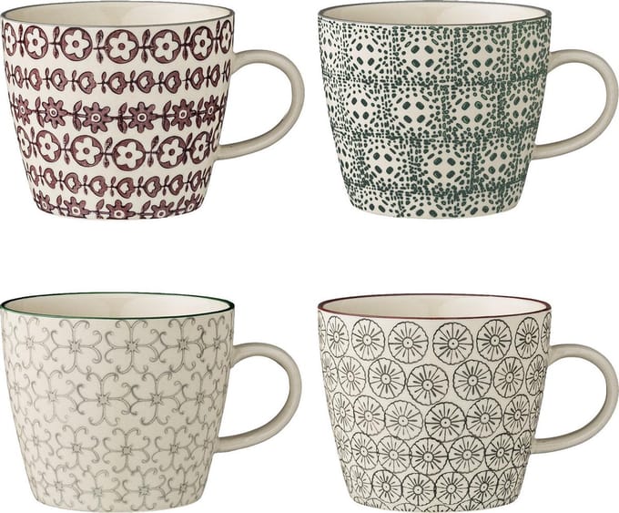 Bloomingville Karine Mokken - Steen - 300 ml - D 9.5 cm - H 8 cm