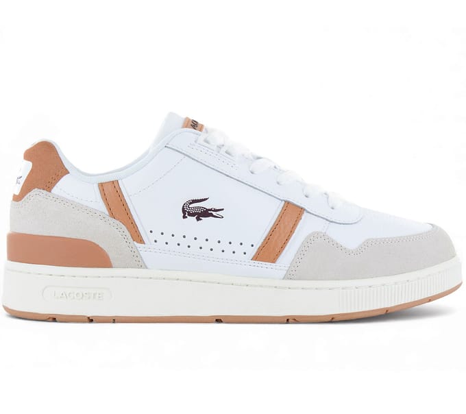 Lacoste T-clip Lage sneakers - Leren Sneaker - Heren - Wit - Maat 44