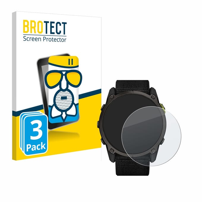 BROTECT - Screenprotector voor Garmin Enduro 3 - Folie Beschermfolie Beschermglas matte 3 Stuks