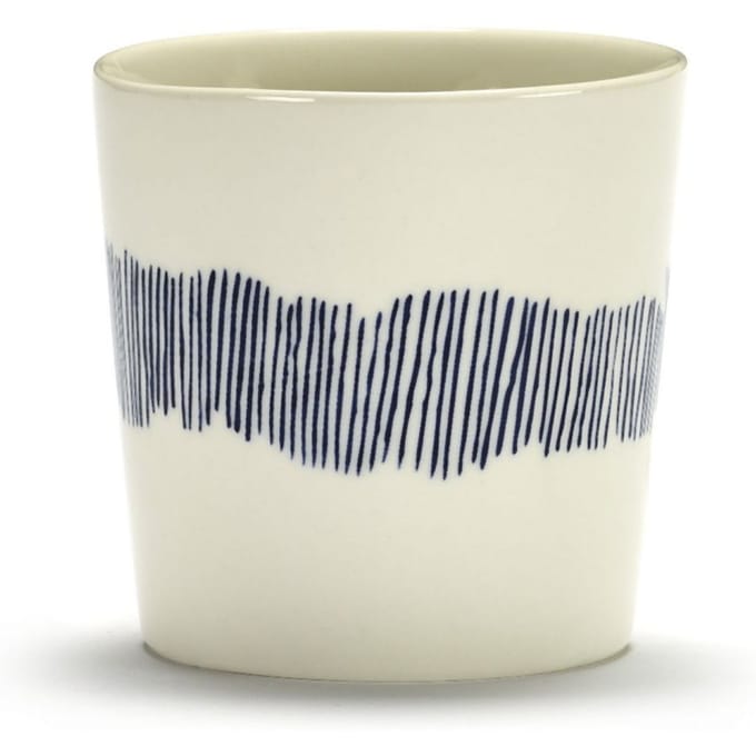 Serax Feast Koffiekopje - Set - wit / stripes blauw