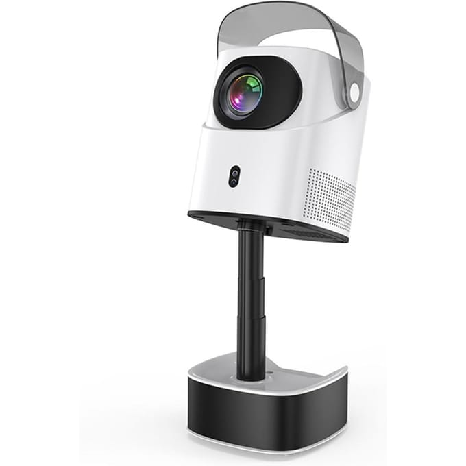 Projecteur TS-2 1080P Home Cinéma Android 9.0 Vidéoprojecteur Prise en charge du décodage 4K Écran 100 pouces EU Plug blanc