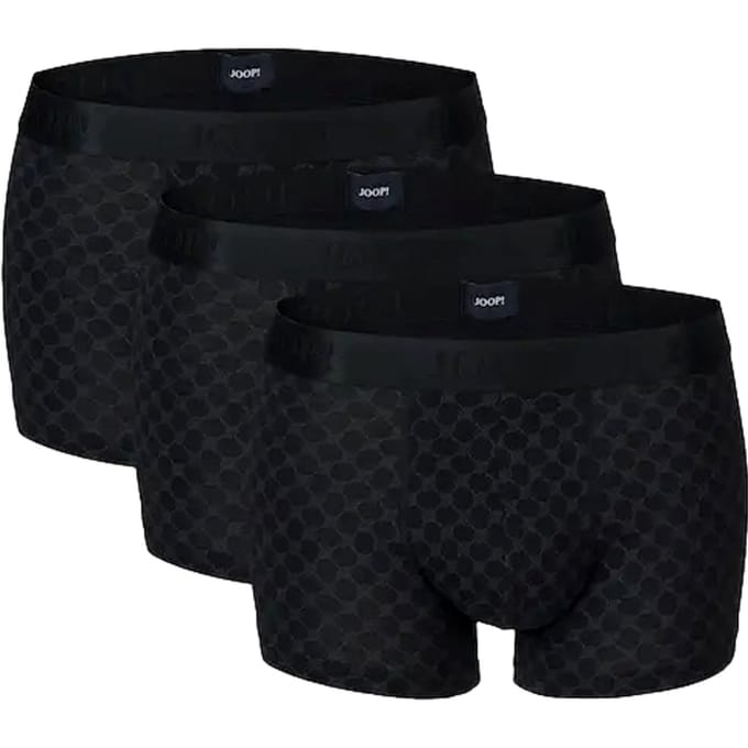 Boxershort met elastische band met label in een set van 3 stuks