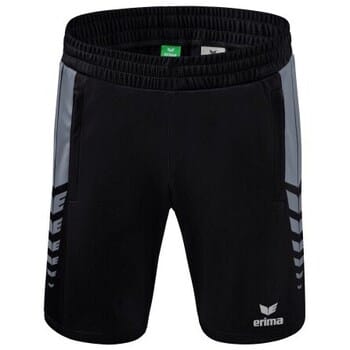 Erima Six Wings Worker Short Kinderen - Slate Grey / Zwart | Maat: 164