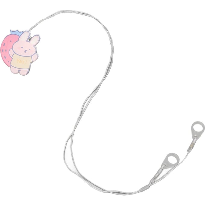 Cartoon Lieflijke Gehoorapparaat Clip Lanyard Nylon Geluidsversterker Hoorapparaat Bevestigingsclip Koord white