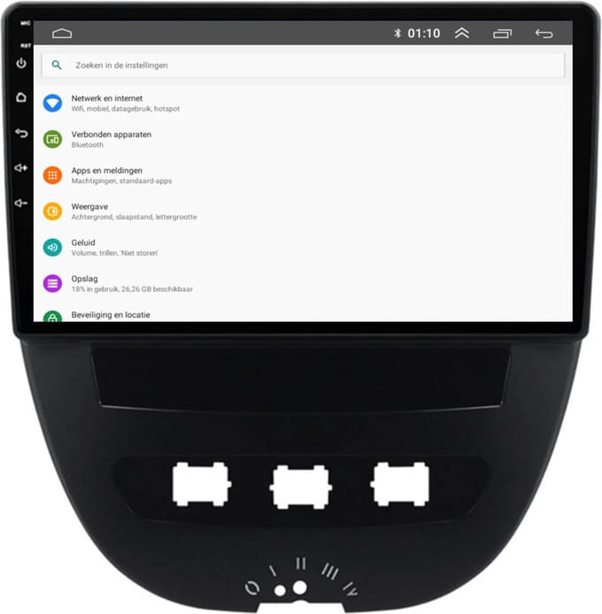 2024 Radio Display voor Citroën C1 (2005-2014) - Met Apple CarPlay, Android Auto, Navigatie!