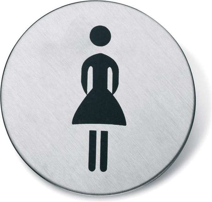 Almar Pictogram vrouw zelfklevend rond