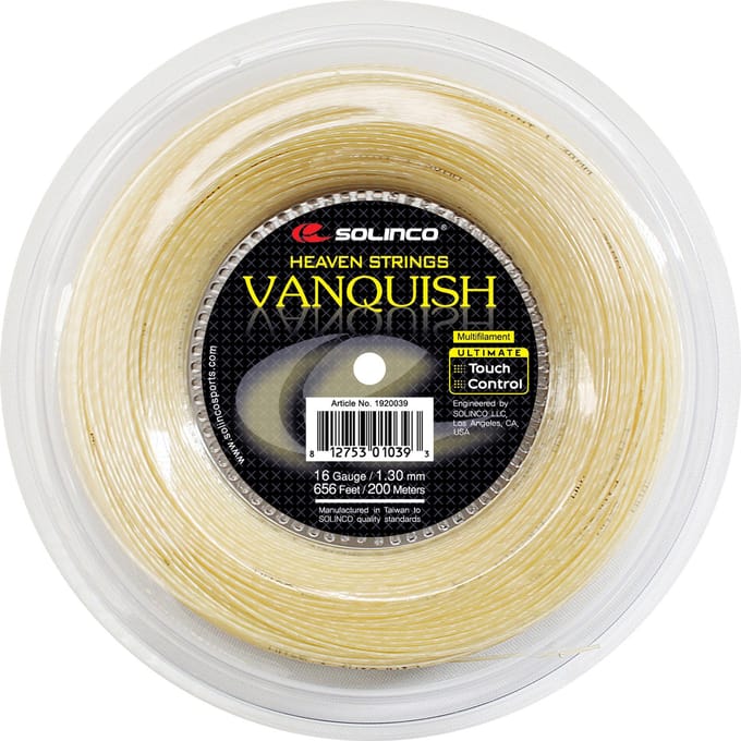 Solinco Vanquish Rol Snaren 200m-Natuurlijke Kleuren