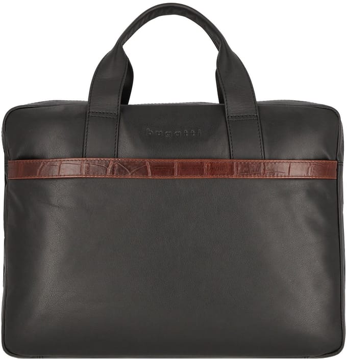 bugatti Business tas Laptoptas met laptopvak Corso DeLuxe Large Briefcase Black Zwart