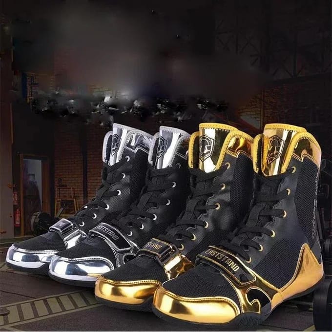 Nieuwe Boksschoenen Heren Lichtgewicht Worstelschoenen Luxe Boksschoenen Gym Sneakers 39 white