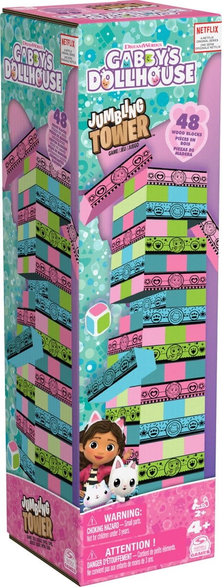 Gabby's Dollhouse Blokkentoren Spel  48 Houten Blokjes