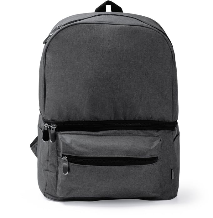 Geïsoleerde Rug-Koeltas 21L - Dubbele Compartimenten - Geschikt voor Buiten - HEATHER BLACK