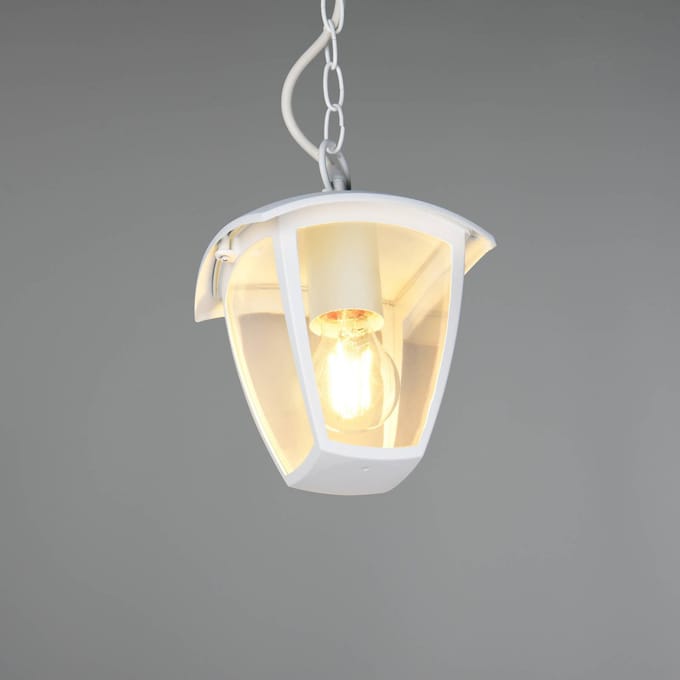 Trio Lighting Buiten hanglamp VENTA, wit, 17 x 17 cm, metaal, IP44