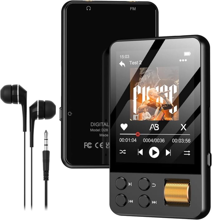 MP3 Speler Bluetooth - Muziekspeler - Audiospeler - oplaadbaar