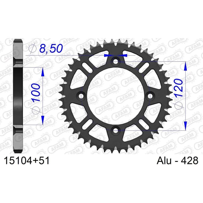 Tandwiel Afam 428 51 dents