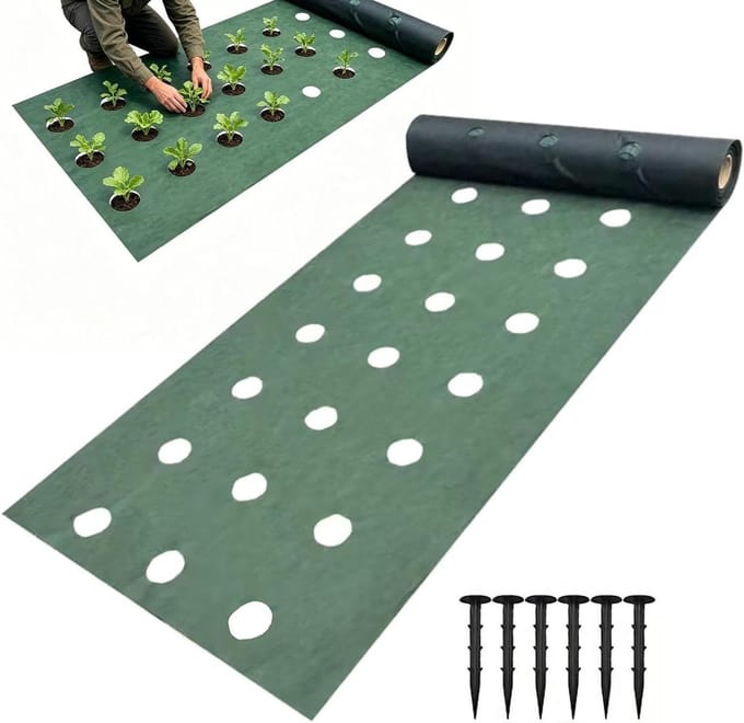 Landschapsdoek - Bodembedekker - Onkruid weren - Waterdoorlatend - 6 x 1 Meter - Zwart