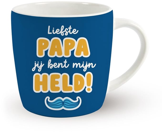MIKO - Vaderdag mok - LIEFSTE PAPA JIJ BENT MIJN HELD