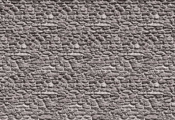 Fotobehang Stone Wall | XL - 208cm x 146cm | 130g/m2 Vlies