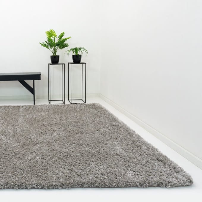 Vloerkleed Xilento Plush Silver | 240 x 340 cm