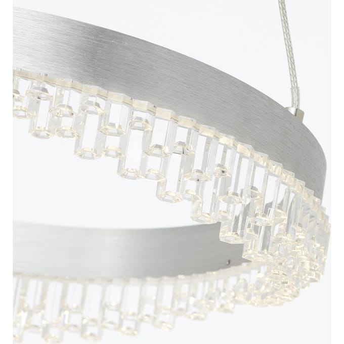 Brilliant Aurora hanglamp, aluminium, Ø 30 cm, aluminium, CCT
