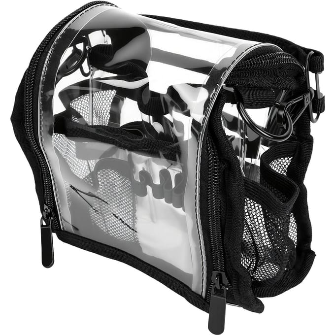 Duidelijke Make-up Organizer Tas Grote Capaciteit Meerdere Vakken Waterdicht Transparante Toilettas met Handvat Rits gray