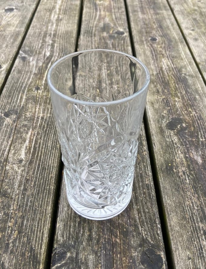 Glazen geslepen glas - per 4 stuks - Pomme Chatelaine.nl