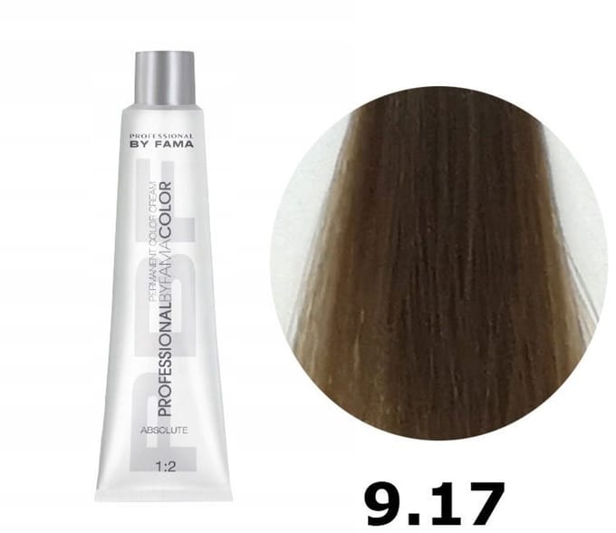 BY FAMA Farba do włosów 9.17 Professional PBF 80ml